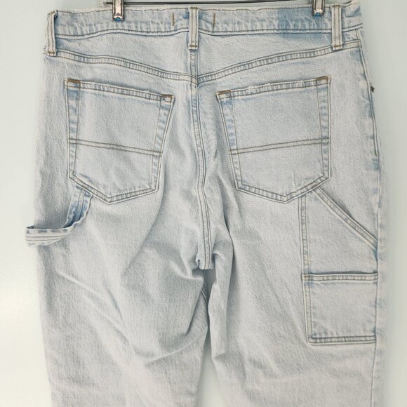 Abercrombie & Fitch The 90’s Straight Ultra High Rise Jeans Carpenter 33 16L EUC - Picture 10 of 16